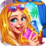 rich girls hotel shopping game android application logo